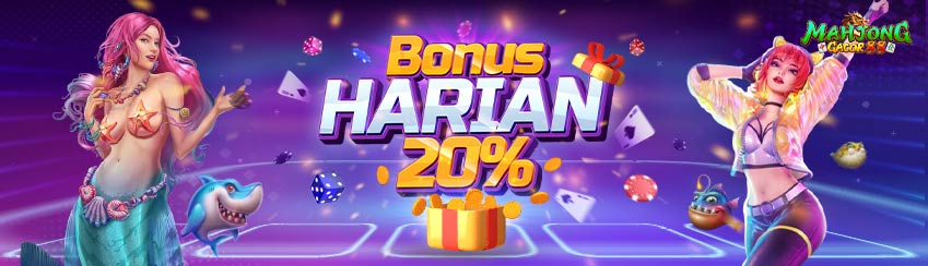 BONUS HARIAN 20%